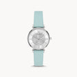 Emporio Armani Two-Hand Blue Leather Watch