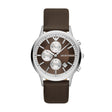 Emporio Armani Chronograph Brown Leather Watch