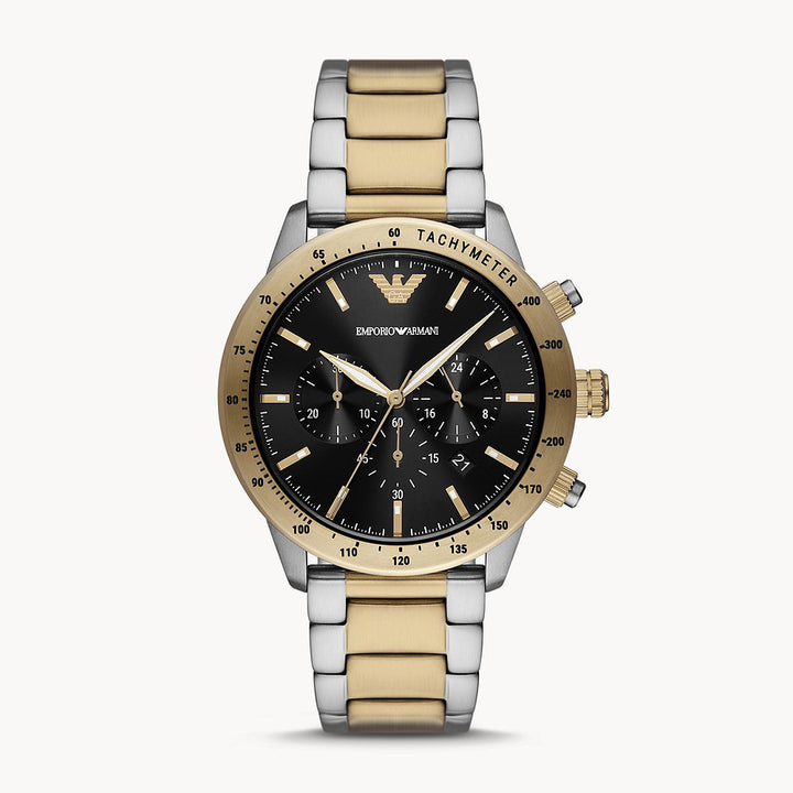 EMPORIO ARMANI CHRONOGRAPH TWO-TONE STAINLESS STEEL WATCH