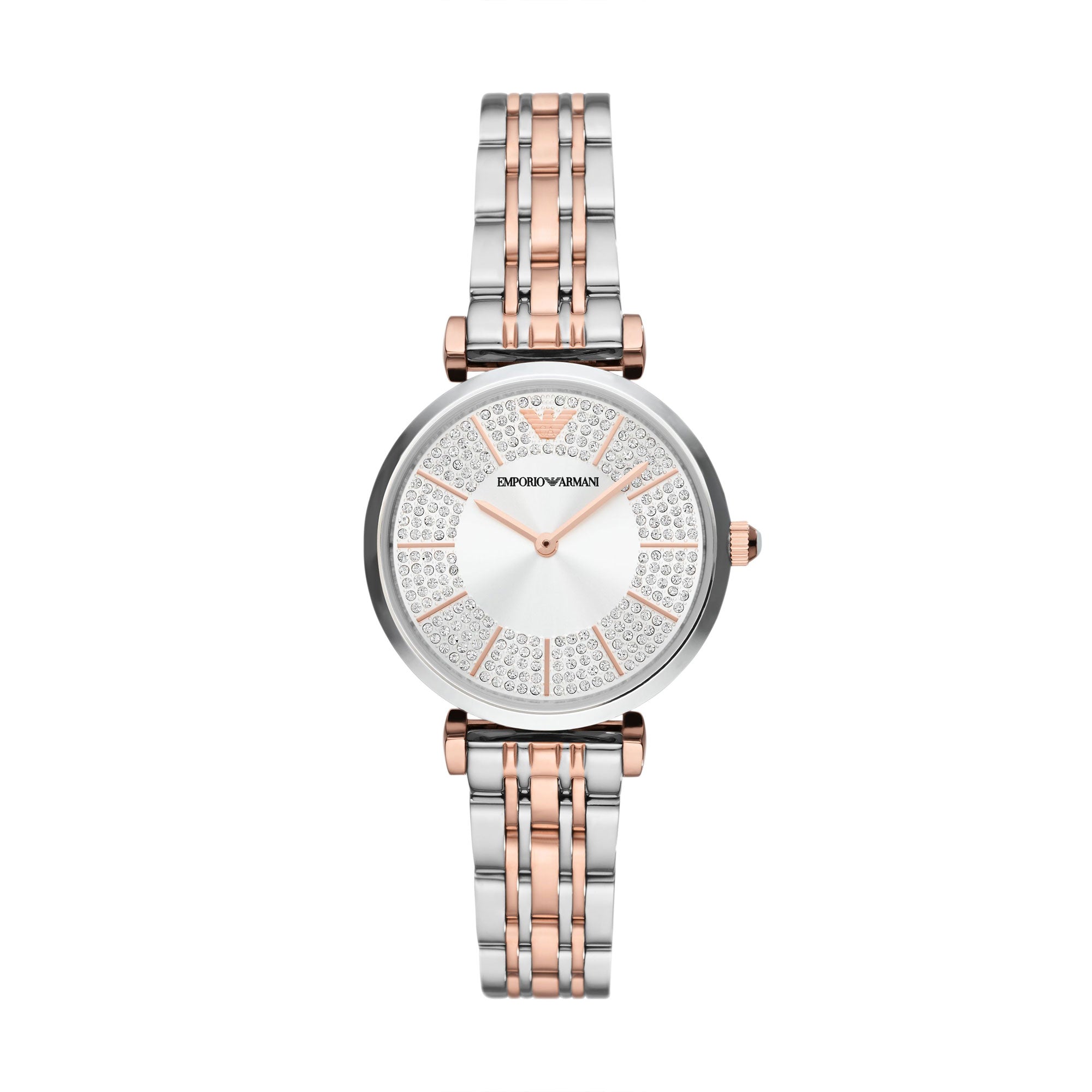 EMPORIO ARMANI GIANNI T-BAR WOMEN'S STAINLESS STEEL WATCH – The Watch House
