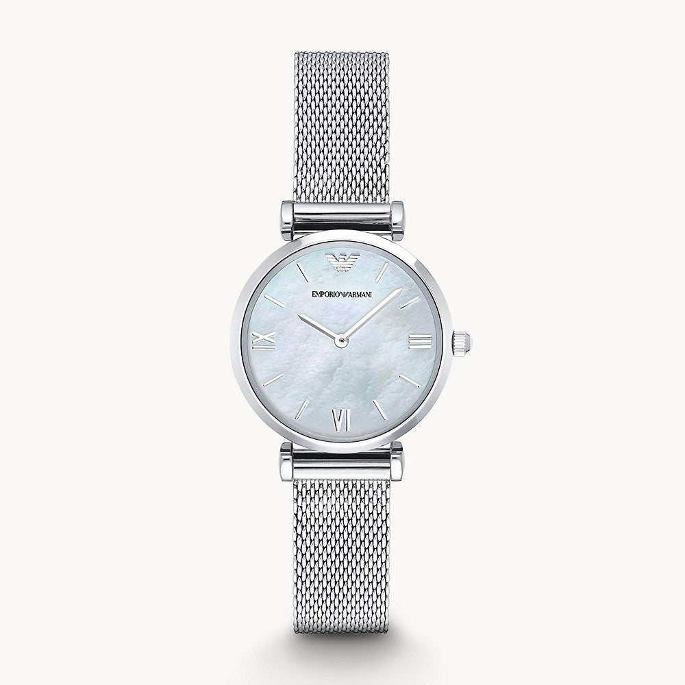 Emporio Armani Ladies Mother of Pearl Watch