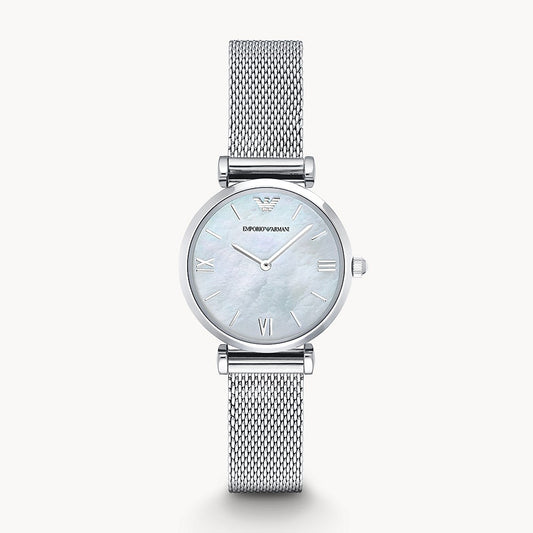 Emporio Armani Ladies Mother of Pearl Watch