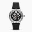 Emporio Armani Automatic Black Leather Watch