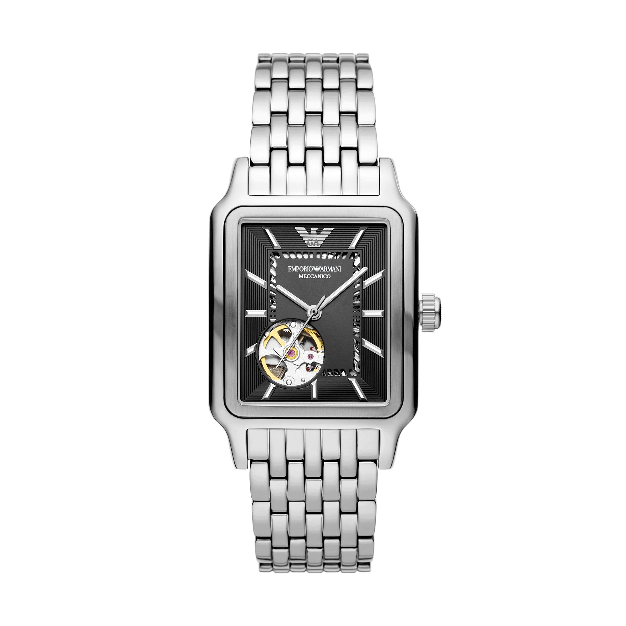 Emporio armani skeleton watch best sale