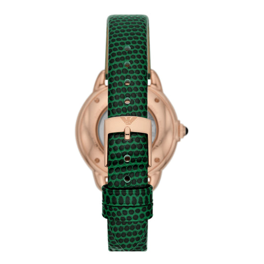 Emporio Armani Automatic Green Leather Watch