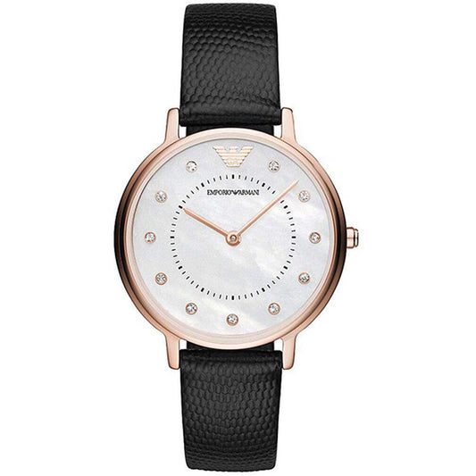 Emporio Armani Set MOP Analog Watch and Jewelry