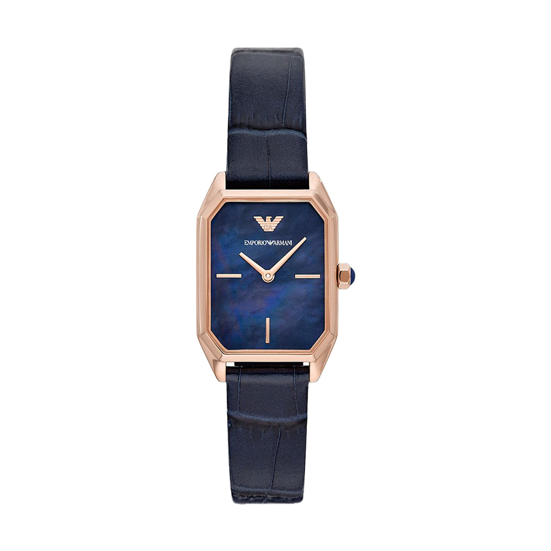 EMPORIO ARMANI MOP ANLG WATCH 0 JWL GP LEATHER STRAP