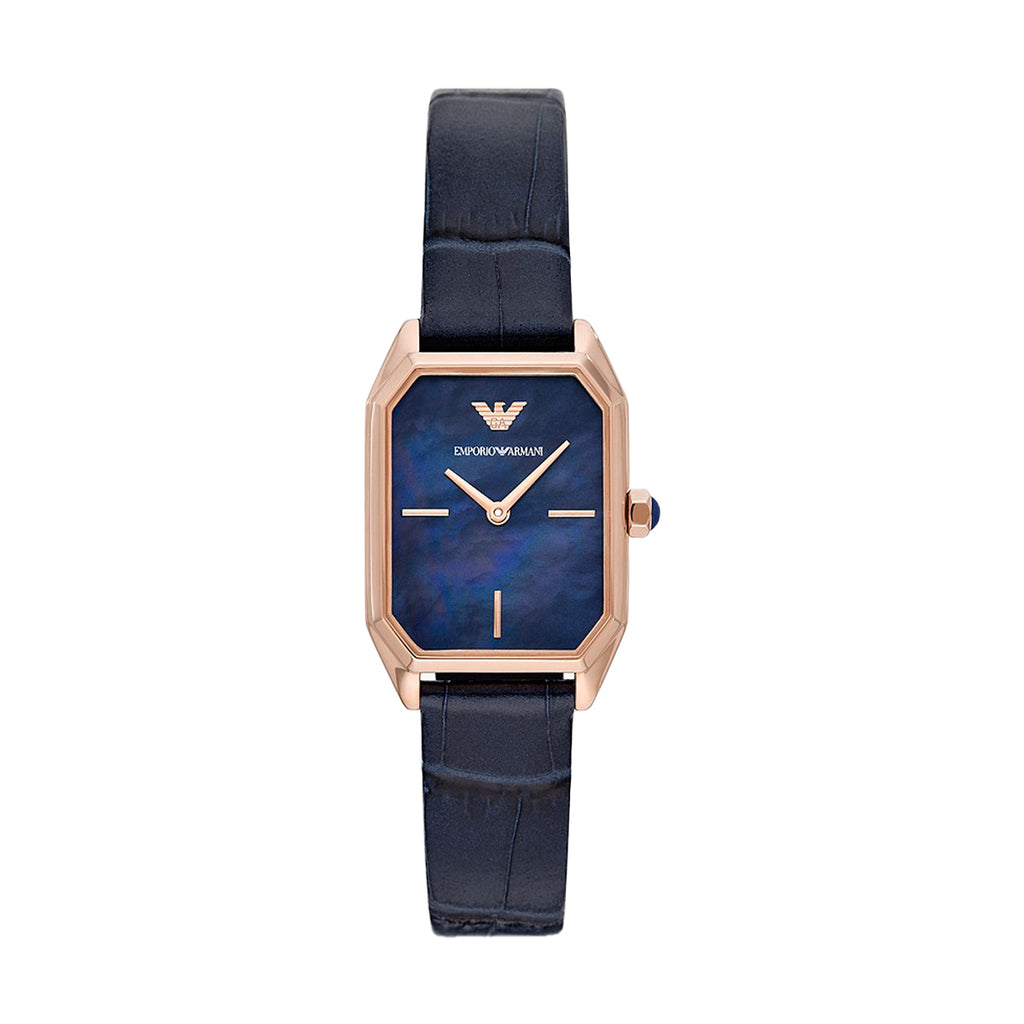 Emporio armani watch ladies leather strap store