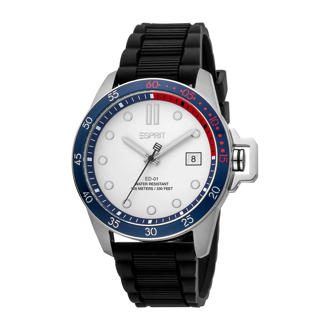 Esprit Men's 2 Hands With Date Fashion Quartz Analog Black Watch