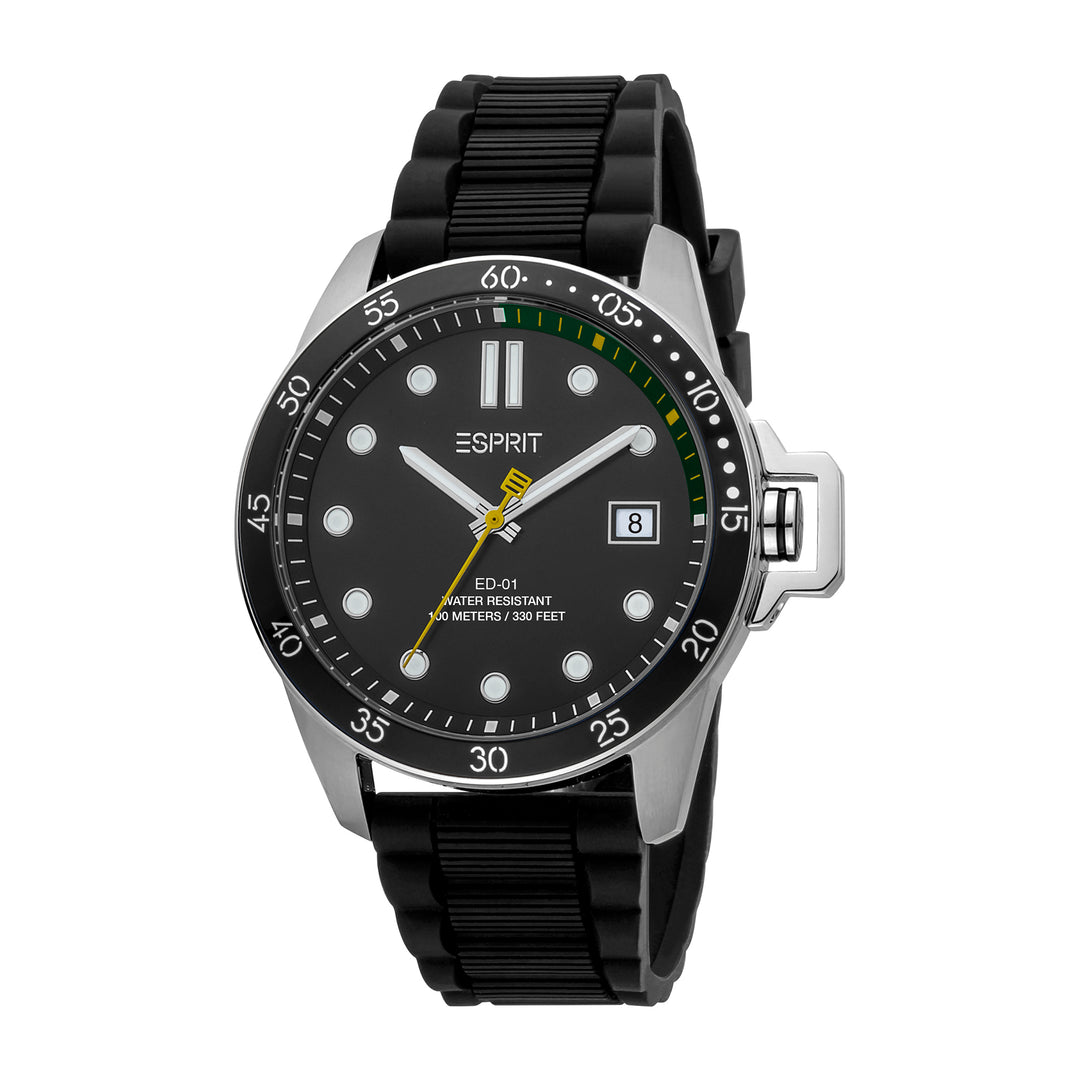 Esprit Men's 2 Hands With Date Fashion Quartz Analog Black Watch