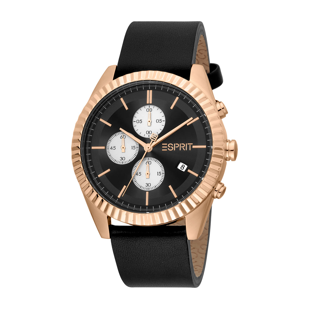 Esprit Men's Chronograph Fashion Quartz Analog Black Watch