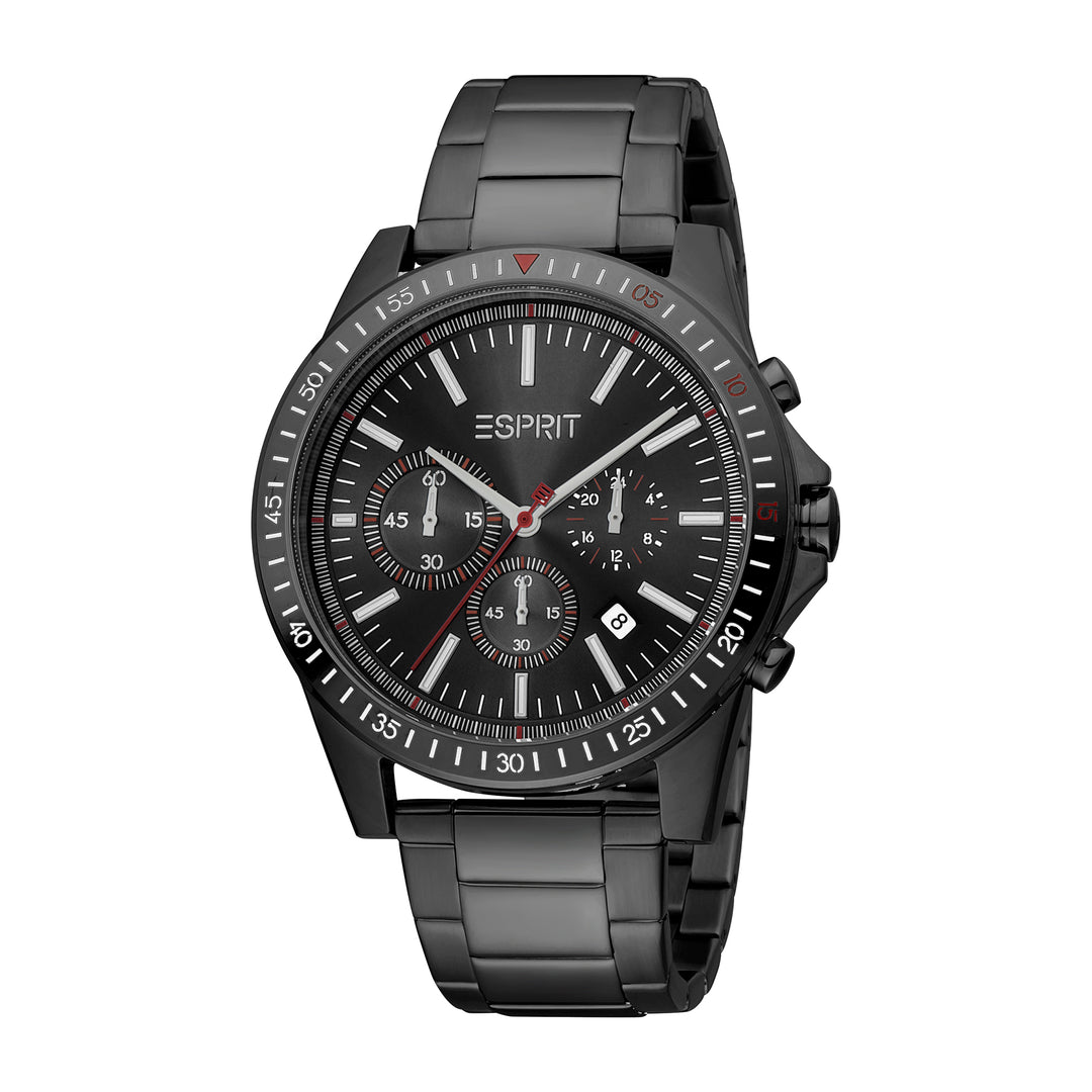 Esprit Men's Chronograph Fashion Quartz Analog Black Watch