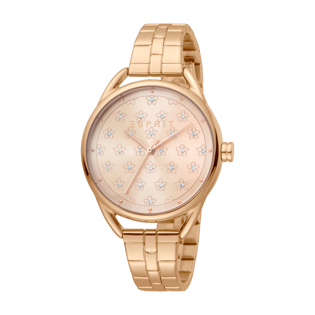 Esprit Women's Debi Flower Fashion Quartz Rose Gold Watch