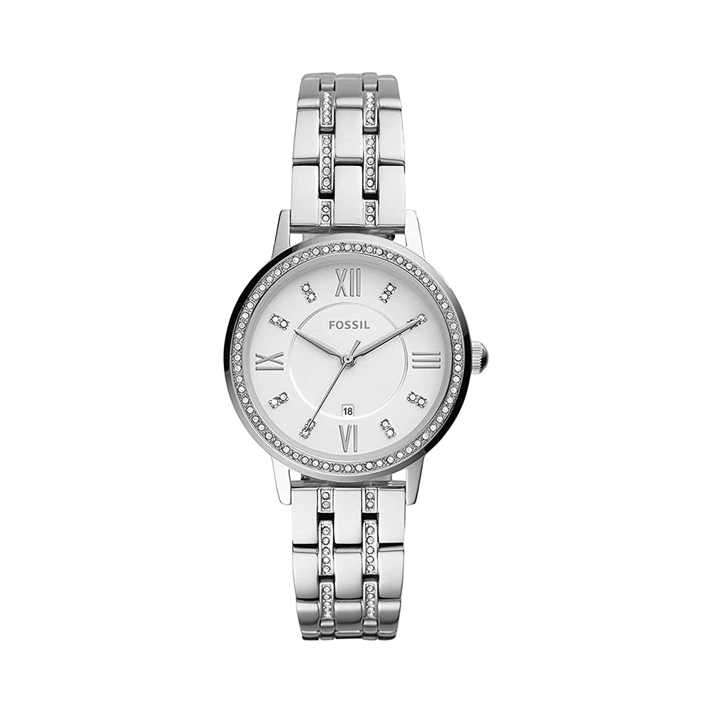 Fossil Analog Women's Watch Stainless Steel Metal Bracelet - ES4880