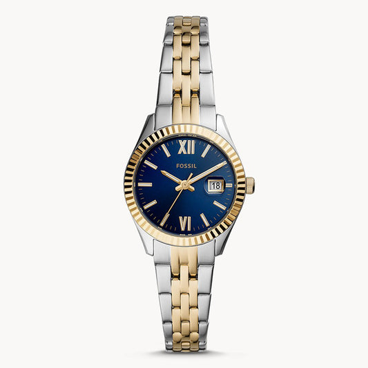 Fossil Analog Men's Watch Gold Plated Metal Bracelet