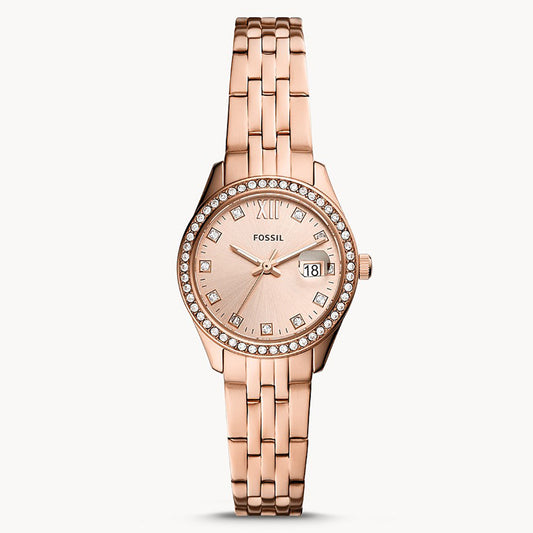 Fossil Analog Men's Watch Gold Plated Metal Bracelet