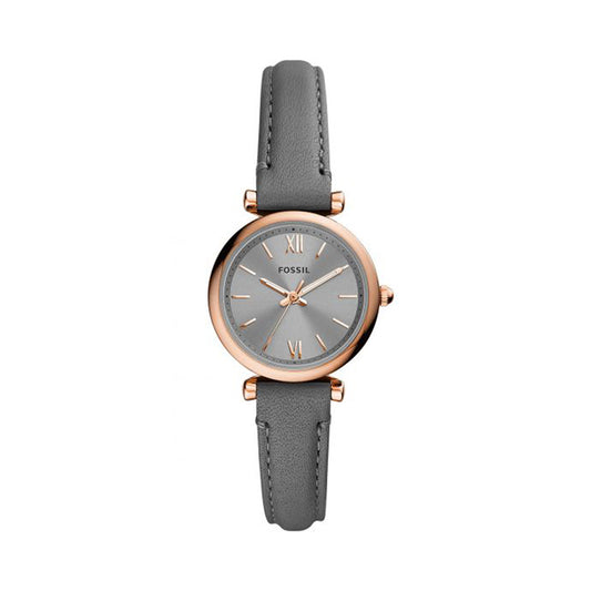 Fossil Analog Women's Watch Gold Plated Leather Strap