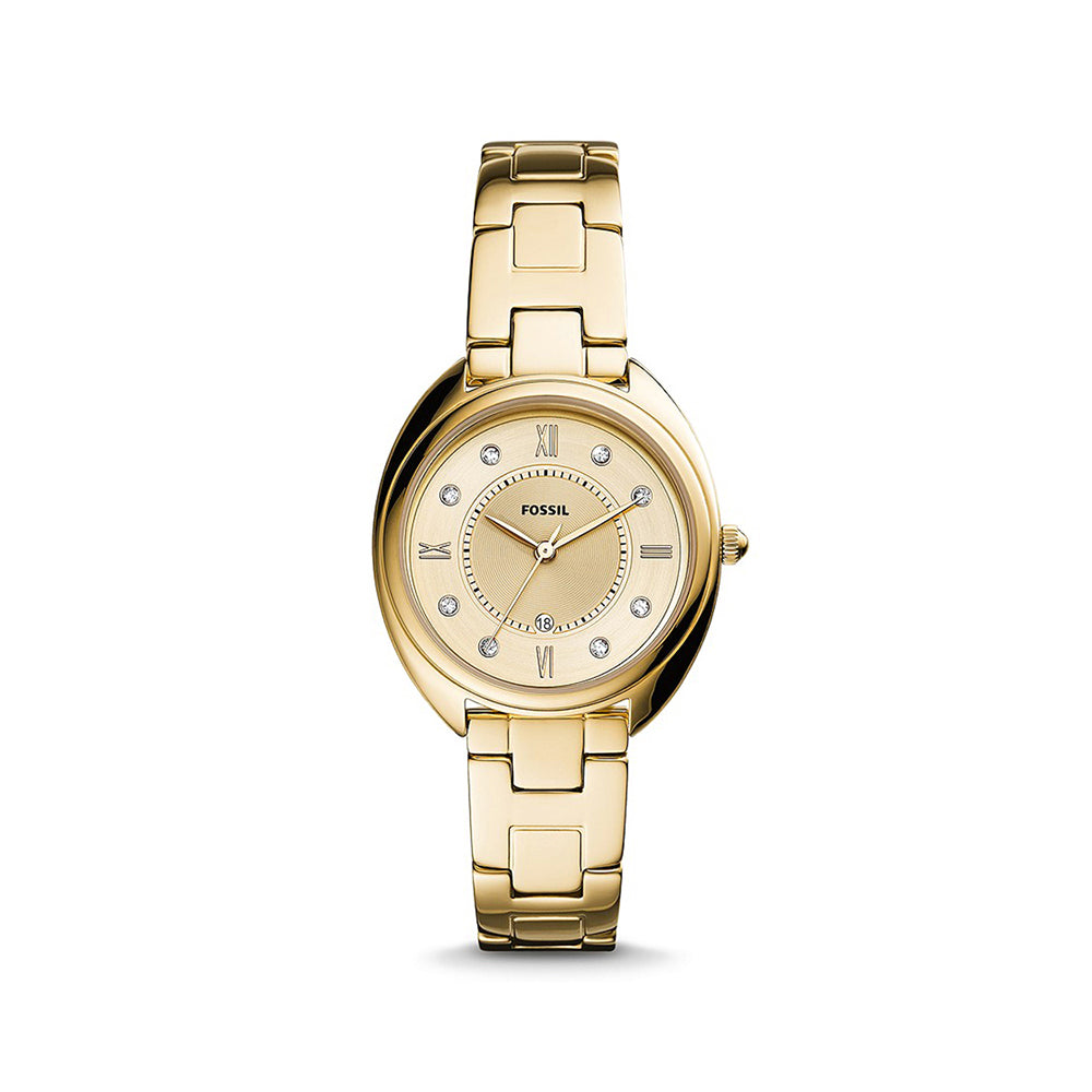 Fossil Analog Women's Watch Gold Plated Metal Bracelet - ES5071