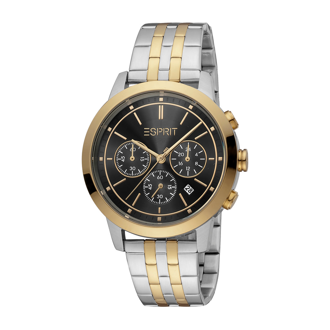 Esprit Men's Aiden Fashion Quartz Two Tone Silver and Gold Watch