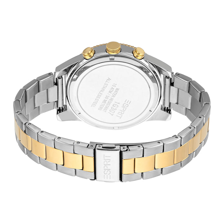 Esprit Men's Grayson Fashion Quartz Two Tone Silver and Gold Watch