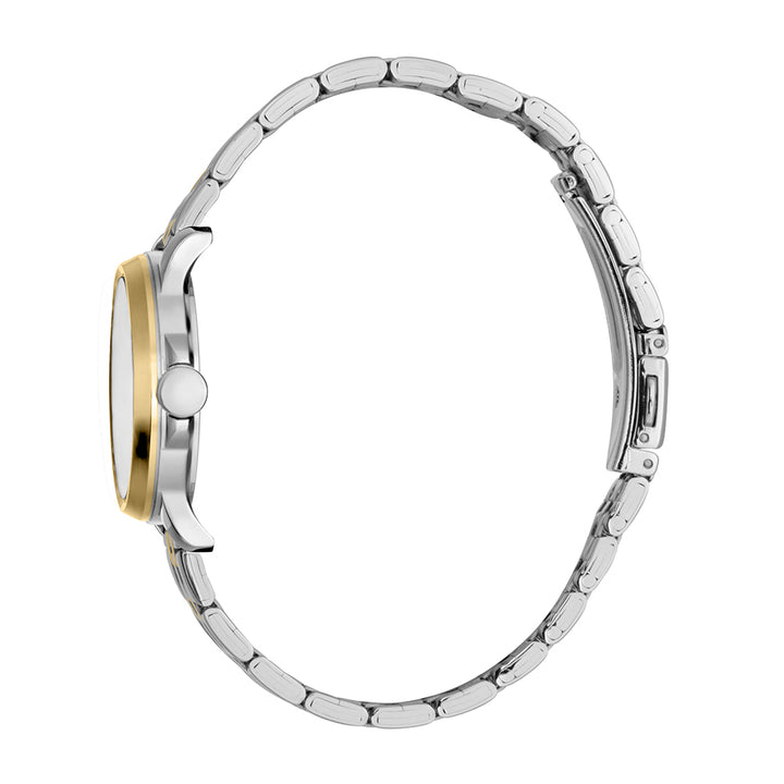 Esprit Women's Bent Ii Fashion Quartz Two Tone Silver and Gold Watch