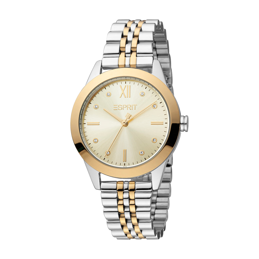 Esprit Women's Willow Fashion Quartz Two Tone Silver and Gold Watch