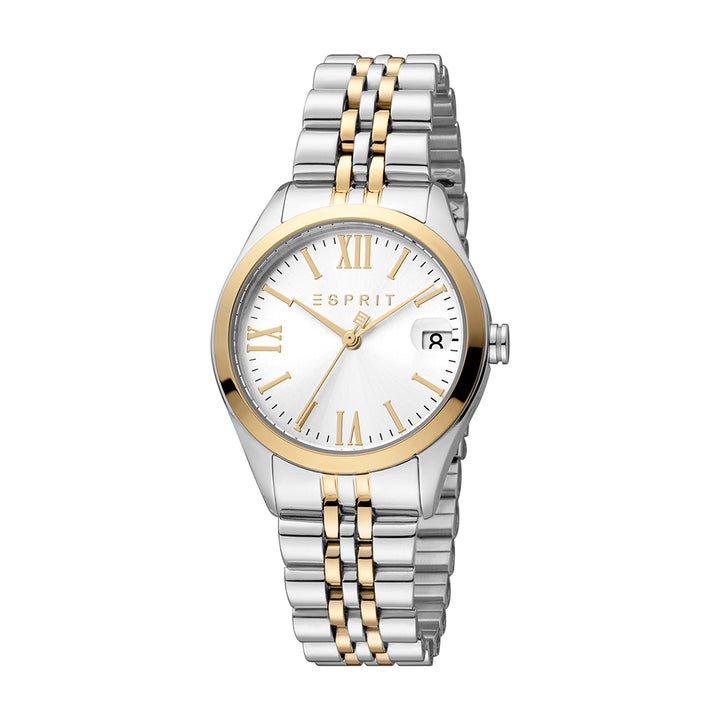 Esprit Women's Gina Fashion Quartz Two Tone Silver and Gold Watch
