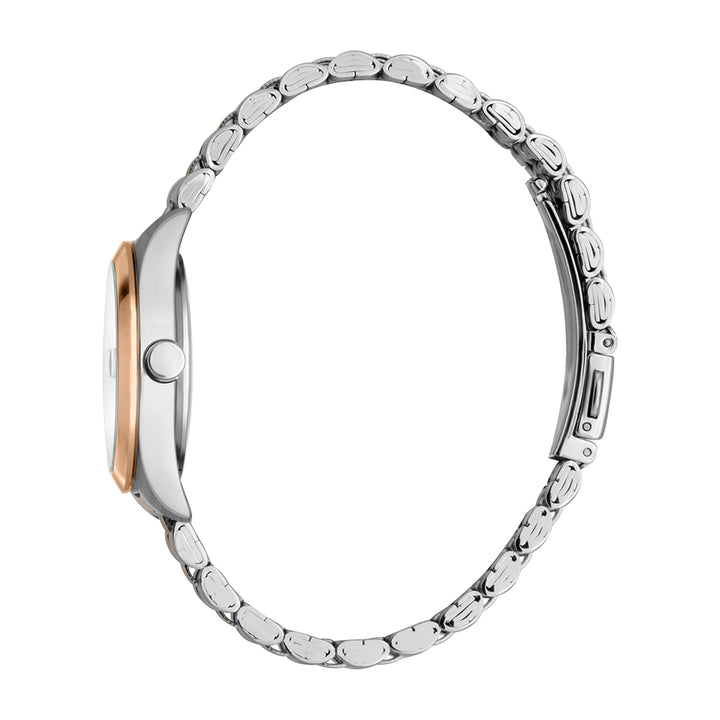 Esprit Women's Gina Fashion Quartz Two Tone Silver and Rose Gold Watch