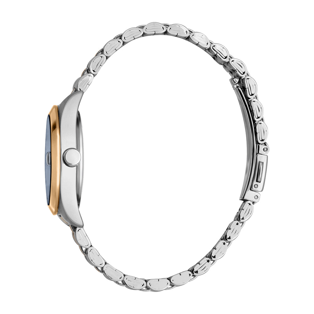 Esprit Women's Gina Fashion Quartz Two Tone Silver and Rose Gold Watch