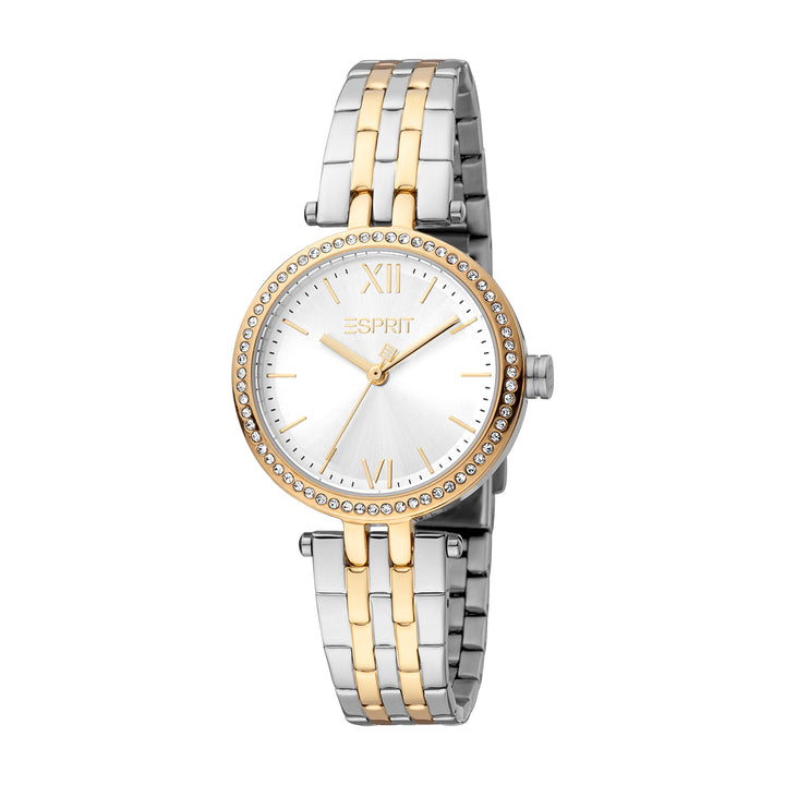 Esprit Women's Elena Fashion Quartz Two Tone Silver and Gold Watch