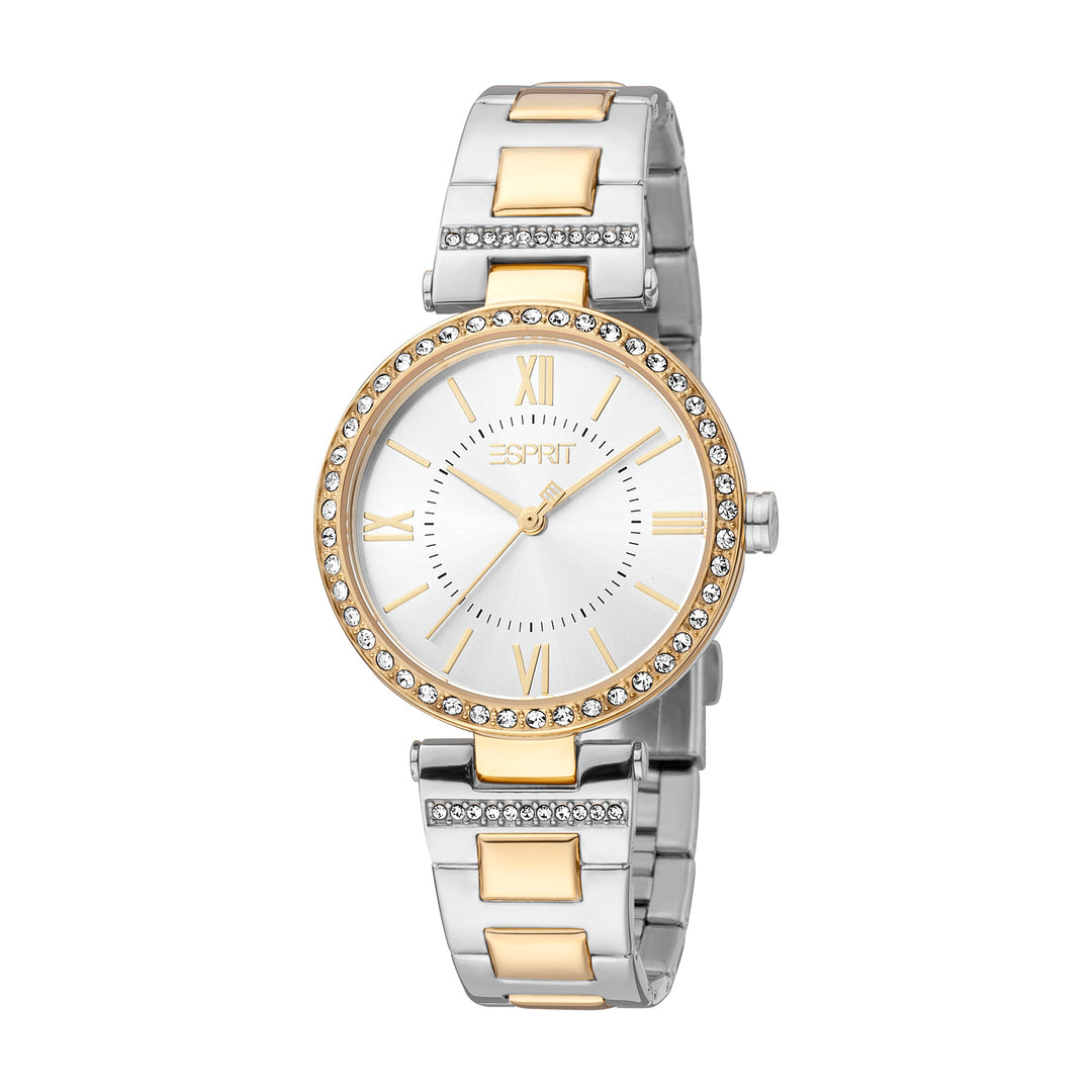 Esprit Women's Nyla Fashion Quartz Two Tone Silver and Gold Watch