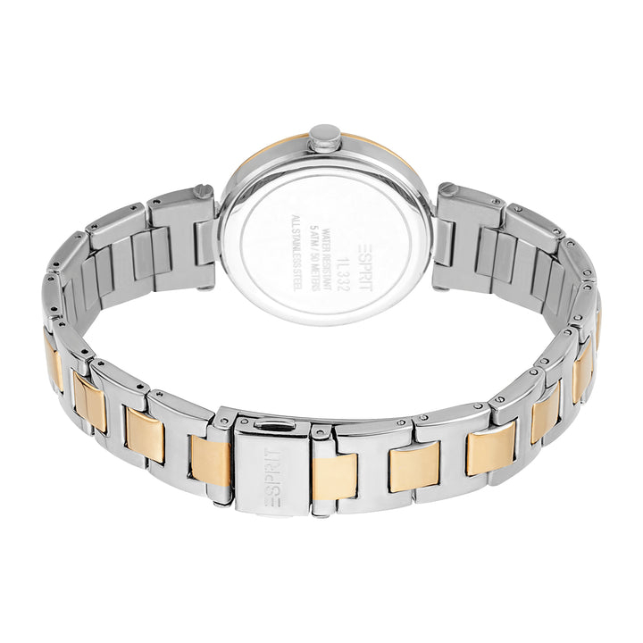 Esprit Women's Nyla Fashion Quartz Two Tone Silver and Gold Watch