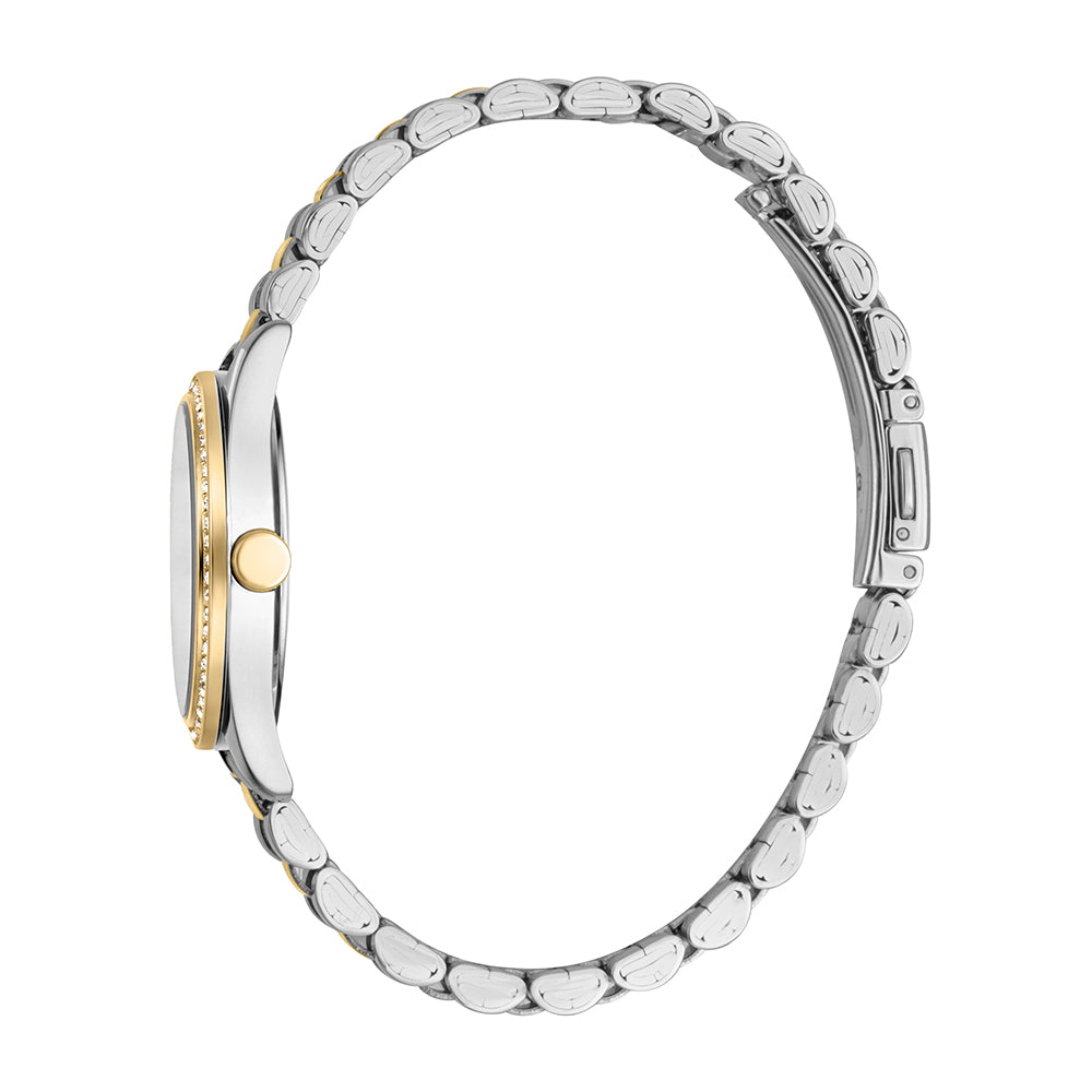 Esprit Women's Alia Date Fashion Quartz Two Tone Silver and Gold Watch