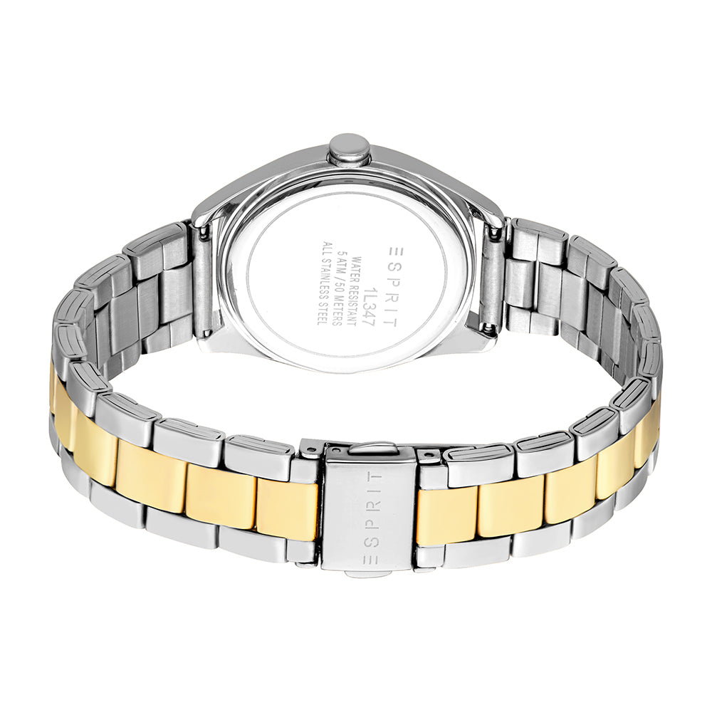 Esprit Women's Fashion Quartz Two Tone Silver and Gold Watch