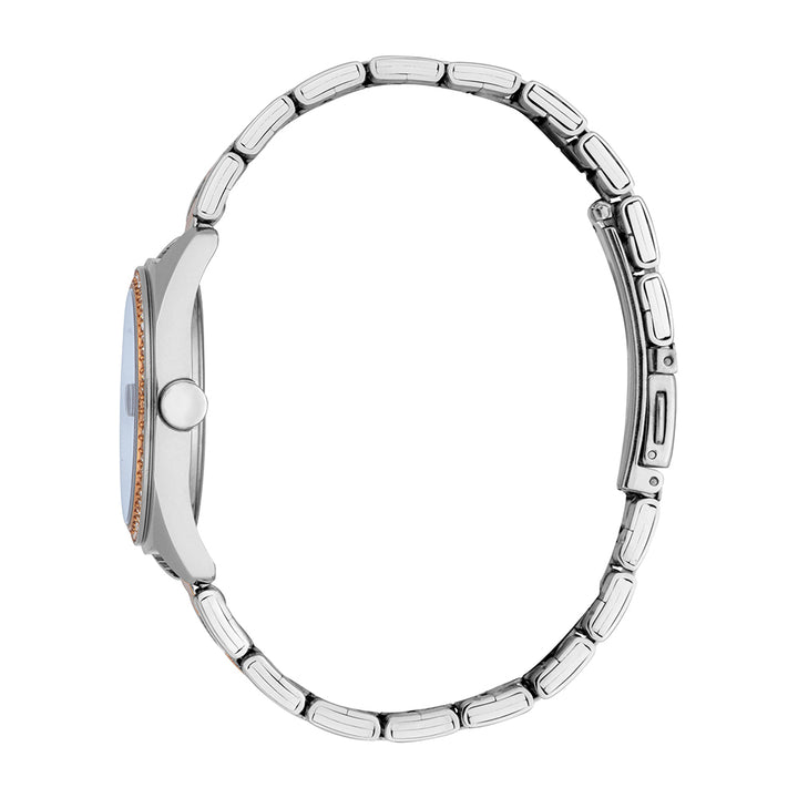 Esprit Women's Fashion Quartz Two Tone Silver & Rose Gold Watch