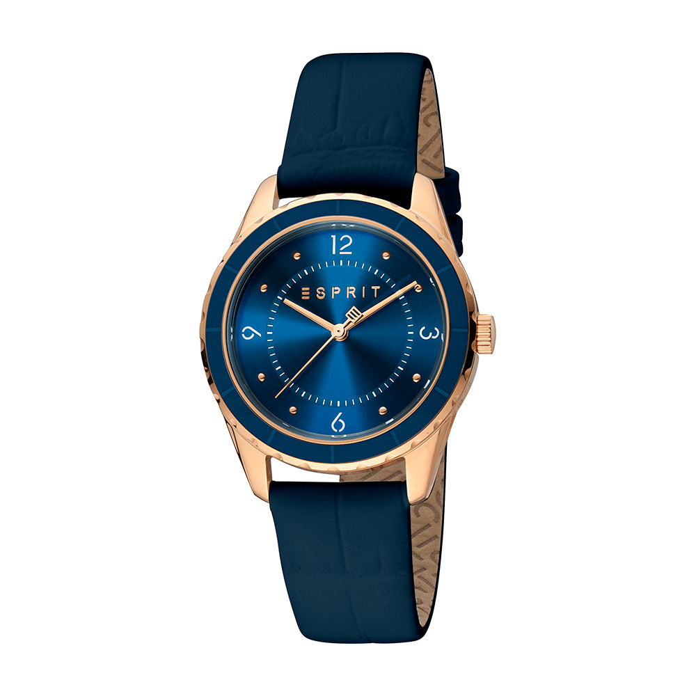 Esprit Women's Skyler Ceramic Fashion Quartz Dark Blue Watch