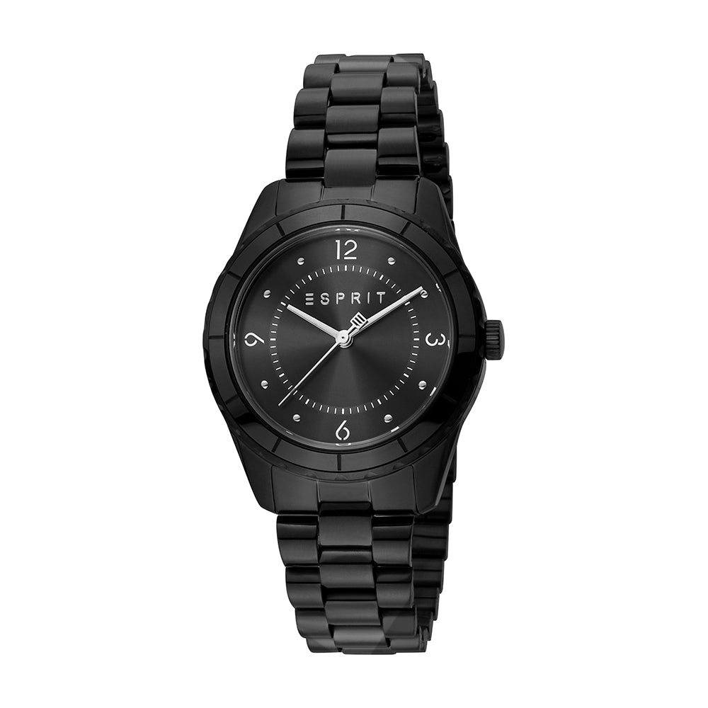 Esprit Women's Skyler Ceramic Fashion Quartz Black Watch