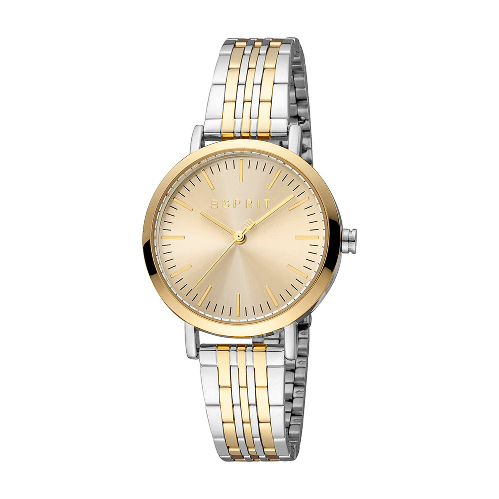 Esprit Women's Ennie Fashion Quartz Two Tone Silver and Gold Watch