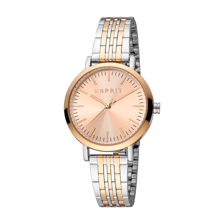 Esprit Women's Ennie Fashion Quartz Two Tone Silver and Rose Gold Watch