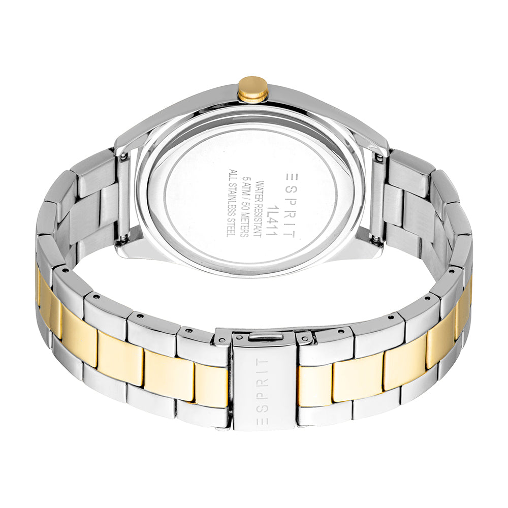 Esprit Women's Fashion Quartz Two Tone Silver and Gold Watch