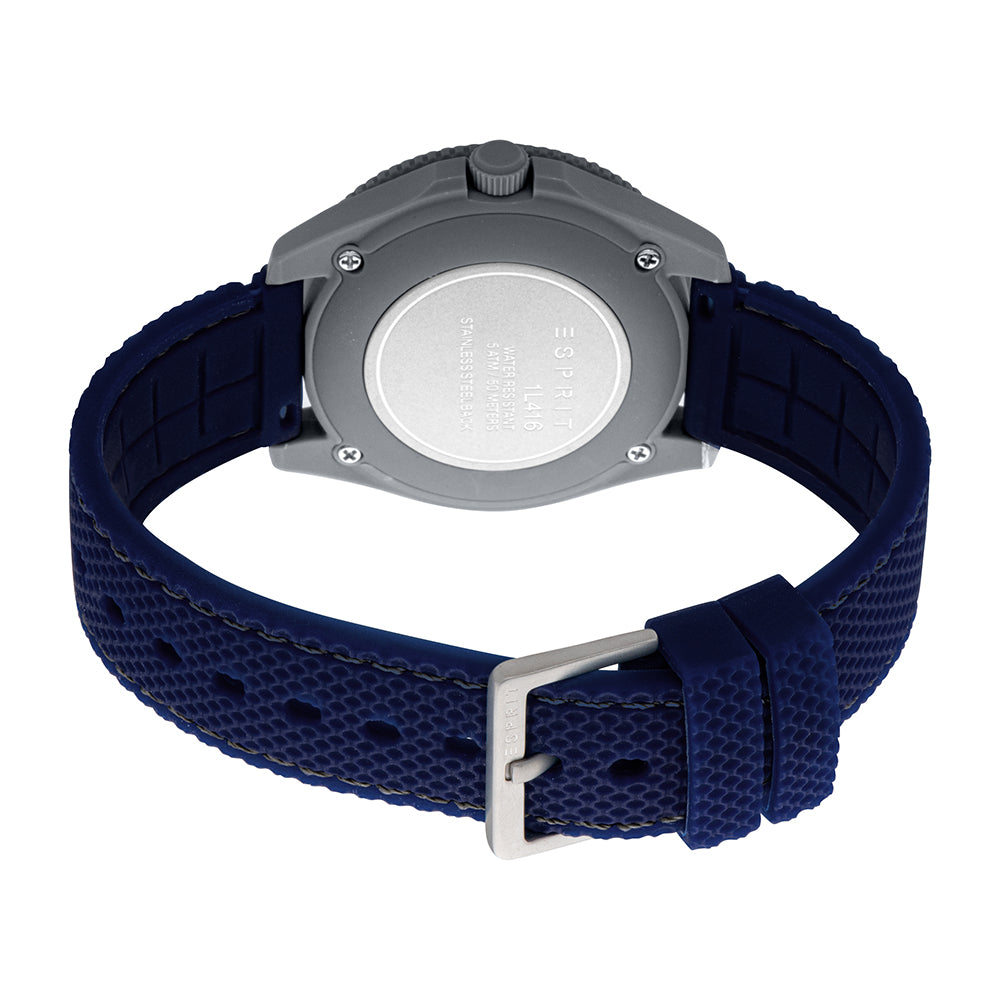 Esprit Unisex Fashion Eco-Ceramic Quartz Dark Blue Watch