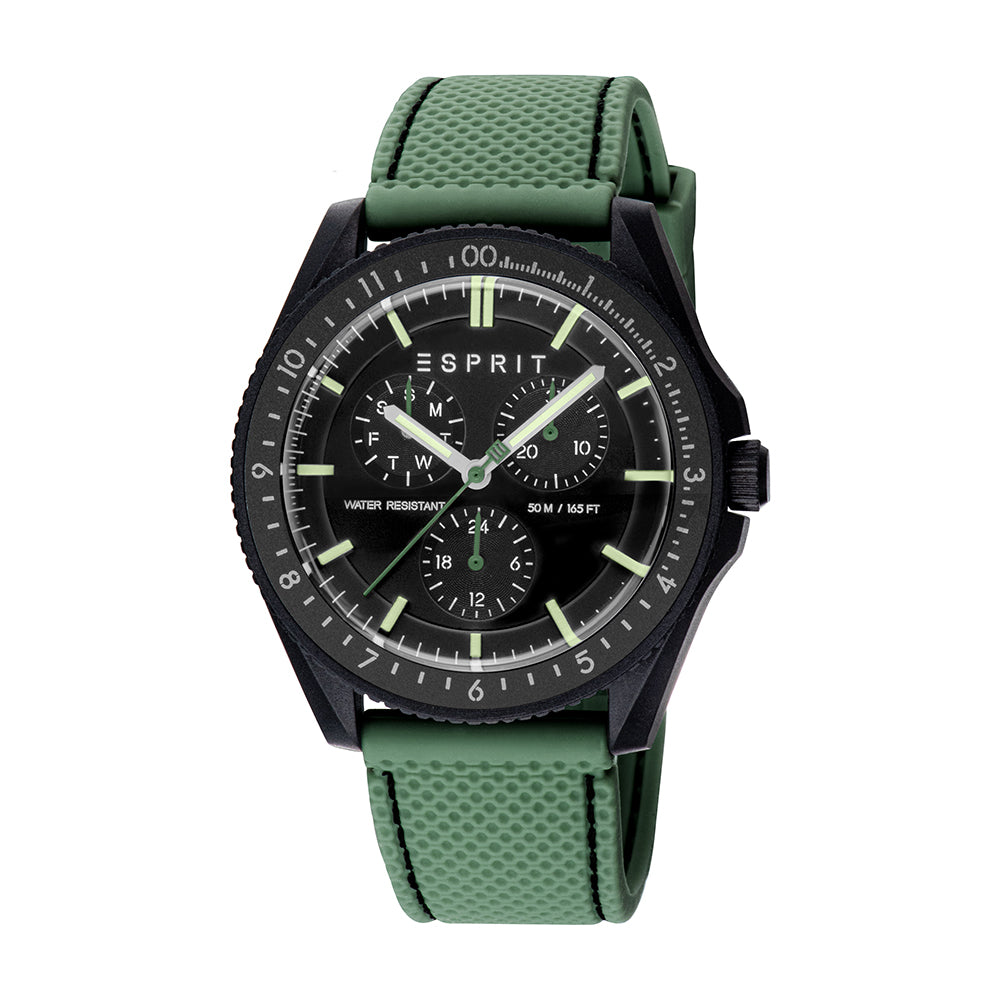 Esprit Unisex Fashion Eco-Ceramic Quartz Green Watch