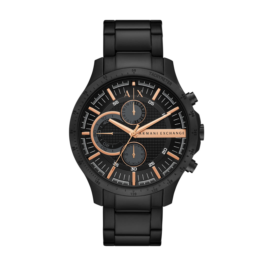 Armani Exchange Men's Chronograph Black Stainless Steel Watch