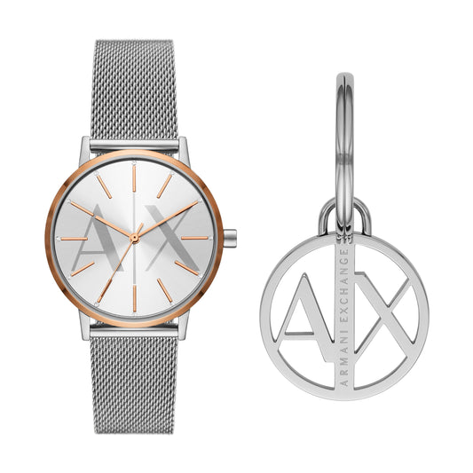 Armani Exchange Women's Set Watch And Keyfob
