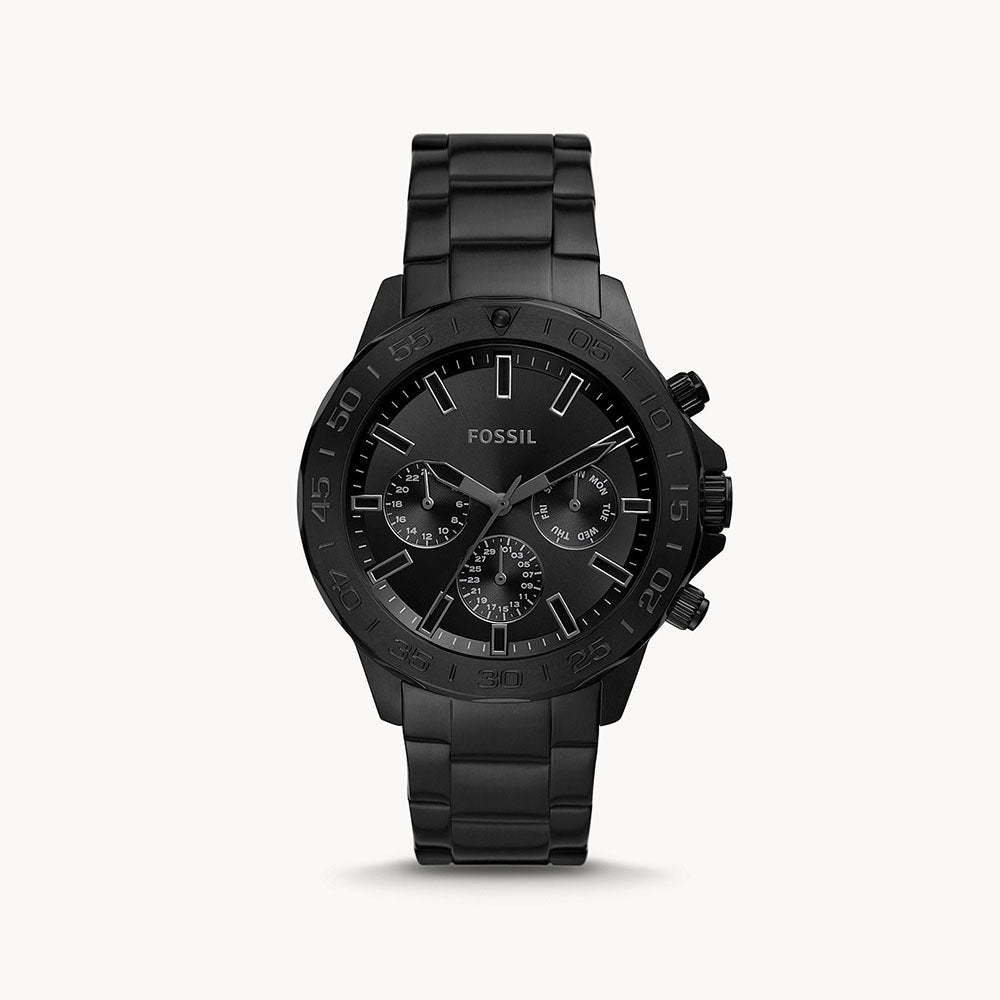 Fossil Bannon Multifunction Black Stainless Steel Men's Watch - BQ2587