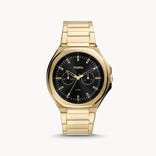 Fossil Evanston Multifunction Gold-Tone Stainless Steel Men's Watch