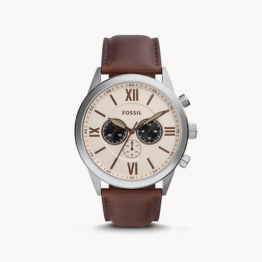 Fossil Flynn Chronograph Brown Leather Men's Watch