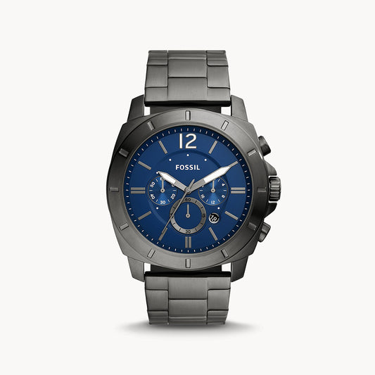 Fossil Privateer Smoke Stainless Steel Men's Watch