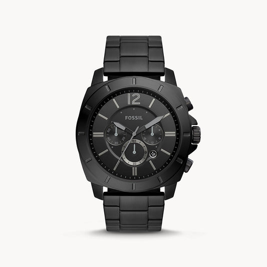 Fossil Privateer Black Stainless Steel Men's Watch