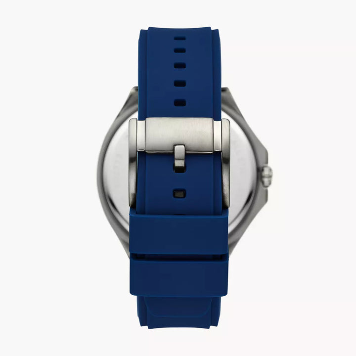 Fossil Evanston Men's Multifunction Blue Silicone Watch - BQ2773